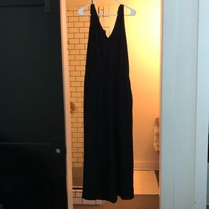 Loft mixed media wide leg jumper